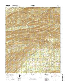 Clebit Oklahoma Current topographic map, 1:24000 scale, 7.5 X 7.5 Minute, Year 2016