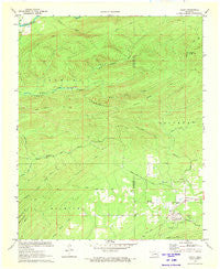 Clebit Oklahoma Historical topographic map, 1:24000 scale, 7.5 X 7.5 Minute, Year 1972