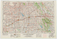 Clinton Oklahoma Historical topographic map, 1:250000 scale, 1 X 2 Degree, Year 1955