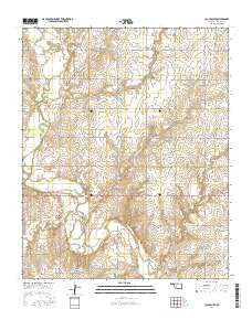 Cloud Chief Oklahoma Current topographic map, 1:24000 scale, 7.5 X 7.5 Minute, Year 2016