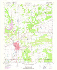 Coalgate Oklahoma Historical topographic map, 1:24000 scale, 7.5 X 7.5 Minute, Year 1957