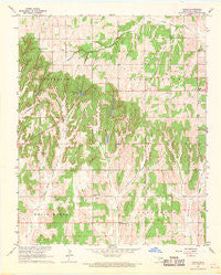 Cogar Oklahoma Historical topographic map, 1:24000 scale, 7.5 X 7.5 Minute, Year 1967