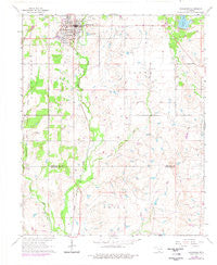 Comanche Oklahoma Historical topographic map, 1:24000 scale, 7.5 X 7.5 Minute, Year 1964