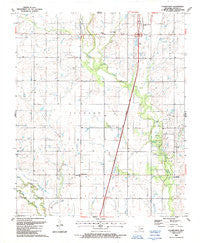 Cookietown Oklahoma Historical topographic map, 1:24000 scale, 7.5 X 7.5 Minute, Year 1987