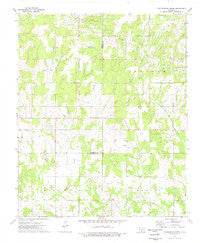 Cottonwood Creek Oklahoma Historical topographic map, 1:24000 scale, 7.5 X 7.5 Minute, Year 1974