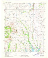 Council Hill Oklahoma Historical topographic map, 1:24000 scale, 7.5 X 7.5 Minute, Year 1970