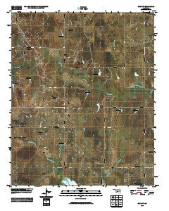 Cox City Oklahoma Historical topographic map, 1:24000 scale, 7.5 X 7.5 Minute, Year 2009
