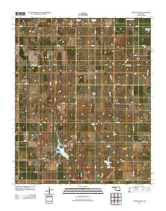 Crowder Lake Oklahoma Historical topographic map, 1:24000 scale, 7.5 X 7.5 Minute, Year 2012