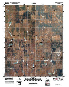 Custer City Oklahoma Historical topographic map, 1:24000 scale, 7.5 X 7.5 Minute, Year 2010