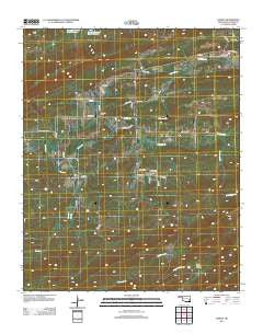 Damon Oklahoma Historical topographic map, 1:24000 scale, 7.5 X 7.5 Minute, Year 2012