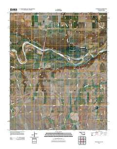 Davidson Oklahoma Historical topographic map, 1:24000 scale, 7.5 X 7.5 Minute, Year 2012