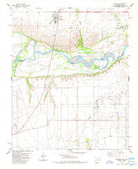 Davidson Oklahoma Historical topographic map, 1:24000 scale, 7.5 X 7.5 Minute, Year 1985