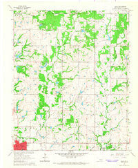 Davis Oklahoma Historical topographic map, 1:24000 scale, 7.5 X 7.5 Minute, Year 1965