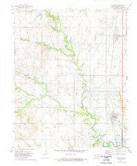 Delaware Oklahoma Historical topographic map, 1:24000 scale, 7.5 X 7.5 Minute, Year 1972