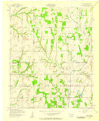 Denton Oklahoma Historical topographic map, 1:24000 scale, 7.5 X 7.5 Minute, Year 1956
