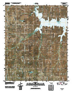 Denver Oklahoma Historical topographic map, 1:24000 scale, 7.5 X 7.5 Minute, Year 2010