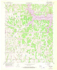 Denver Oklahoma Historical topographic map, 1:24000 scale, 7.5 X 7.5 Minute, Year 1958