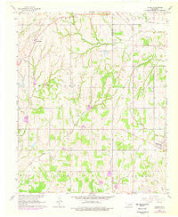 Dibble Oklahoma Historical topographic map, 1:24000 scale, 7.5 X 7.5 Minute, Year 1965