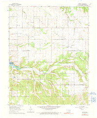 Dodge Oklahoma Historical topographic map, 1:24000 scale, 7.5 X 7.5 Minute, Year 1964
