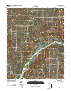 Doga Creek Oklahoma Historical topographic map, 1:24000 scale, 7.5 X 7.5 Minute, Year 2012