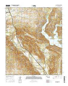 Dougherty Oklahoma Current topographic map, 1:24000 scale, 7.5 X 7.5 Minute, Year 2016