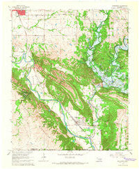 Dougherty Oklahoma Historical topographic map, 1:24000 scale, 7.5 X 7.5 Minute, Year 1965