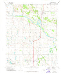 Dover Oklahoma Historical topographic map, 1:24000 scale, 7.5 X 7.5 Minute, Year 1972