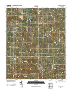 Earlsboro Oklahoma Historical topographic map, 1:24000 scale, 7.5 X 7.5 Minute, Year 2012