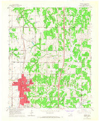 Edmond Oklahoma Historical topographic map, 1:24000 scale, 7.5 X 7.5 Minute, Year 1966
