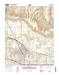 El Reno Oklahoma Current topographic map, 1:24000 scale, 7.5 X 7.5 Minute, Year 2016