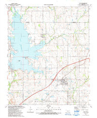 Elgin Oklahoma Historical topographic map, 1:24000 scale, 7.5 X 7.5 Minute, Year 1991