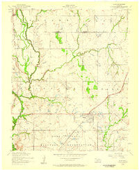 Elgin Oklahoma Historical topographic map, 1:24000 scale, 7.5 X 7.5 Minute, Year 1956