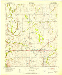 Elgin Oklahoma Historical topographic map, 1:24000 scale, 7.5 X 7.5 Minute, Year 1949