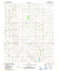 Elk City SE Oklahoma Historical topographic map, 1:24000 scale, 7.5 X 7.5 Minute, Year 1987