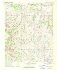Elmore City North Oklahoma Historical topographic map, 1:24000 scale, 7.5 X 7.5 Minute, Year 1969