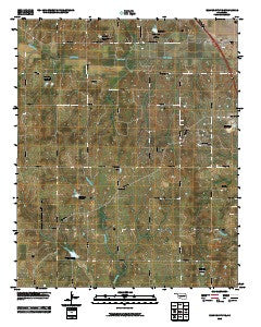 Elmore City NE Oklahoma Historical topographic map, 1:24000 scale, 7.5 X 7.5 Minute, Year 2010