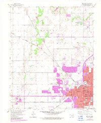 Enid West Oklahoma Historical topographic map, 1:24000 scale, 7.5 X 7.5 Minute, Year 1955