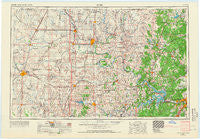 Enid Oklahoma Historical topographic map, 1:250000 scale, 1 X 2 Degree, Year 1955