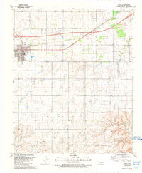 Erick Oklahoma Historical topographic map, 1:24000 scale, 7.5 X 7.5 Minute, Year 1989