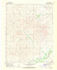 Fargo NW Oklahoma Historical topographic map, 1:24000 scale, 7.5 X 7.5 Minute, Year 1969