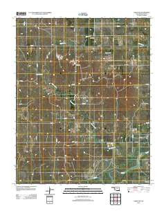Fargo NW Oklahoma Historical topographic map, 1:24000 scale, 7.5 X 7.5 Minute, Year 2012