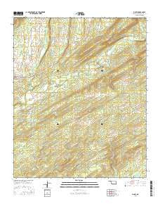 Finley Oklahoma Current topographic map, 1:24000 scale, 7.5 X 7.5 Minute, Year 2016