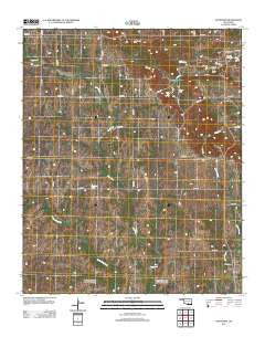 Fittstown Oklahoma Historical topographic map, 1:24000 scale, 7.5 X 7.5 Minute, Year 2012