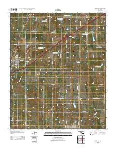 Fletcher Oklahoma Historical topographic map, 1:24000 scale, 7.5 X 7.5 Minute, Year 2012
