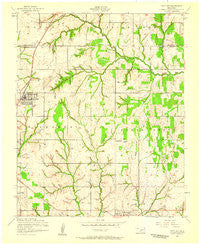 Fletcher Oklahoma Historical topographic map, 1:24000 scale, 7.5 X 7.5 Minute, Year 1956