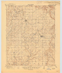 Foraker Oklahoma Historical topographic map, 1:62500 scale, 15 X 15 Minute, Year 1916