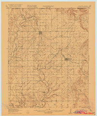 Foraker Oklahoma Historical topographic map, 1:62500 scale, 15 X 15 Minute, Year 1916
