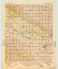 Fort Reno Oklahoma Historical topographic map, 1:62500 scale, 15 X 15 Minute, Year 1941