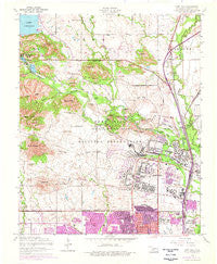 Fort Sill Oklahoma Historical topographic map, 1:24000 scale, 7.5 X 7.5 Minute, Year 1956
