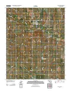 Fort Cobb Oklahoma Historical topographic map, 1:24000 scale, 7.5 X 7.5 Minute, Year 2012